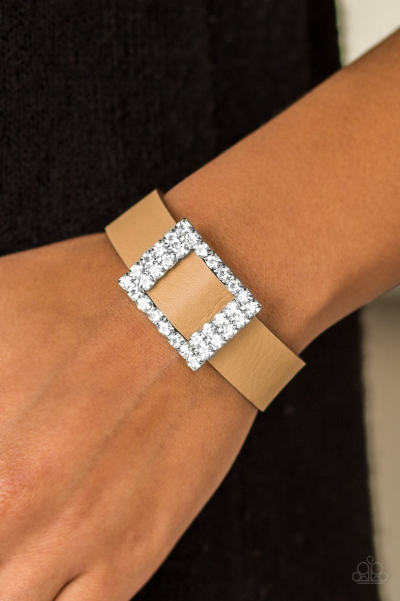 Paparazzi Diamond Diva - Brown Bracelet - Glitzygals5dollarbling Paparazzi Boutique 