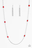Paparazzi In Season Red Necklace - Glitzygals5dollarbling Paparazzi Boutique 