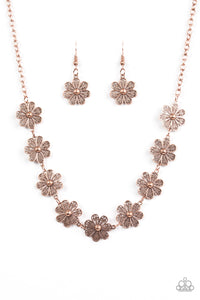 Paparazzi Spring Beauty Copper Necklace - Glitzygals5dollarbling Paparazzi Boutique 