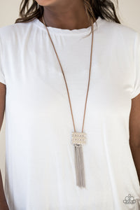 All About Altitude Brown Necklace Paparazzi Accessories - Glitzygals5dollarbling Paparazzi Boutique 