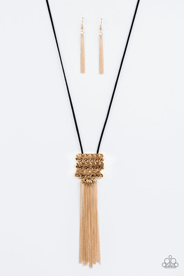 Paparazzi All About ALTITUDE Gold Necklace - Glitzygals5dollarbling Paparazzi Boutique 