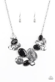 Paparazzi Grotto Grandeur Black Necklace - Glitzygals5dollarbling Paparazzi Boutique 