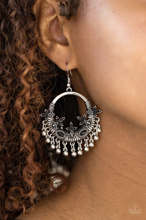 Paparazzi Musical Mantra Black Earring - Glitzygals5dollarbling Paparazzi Boutique 