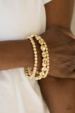 Paparazzi A HAUTE Mess Gold Bracelet - Glitzygals5dollarbling Paparazzi Boutique 