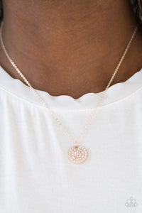Paparazzi Make Today Glitter Rose Gold Necklace - Glitzygals5dollarbling Paparazzi Boutique 