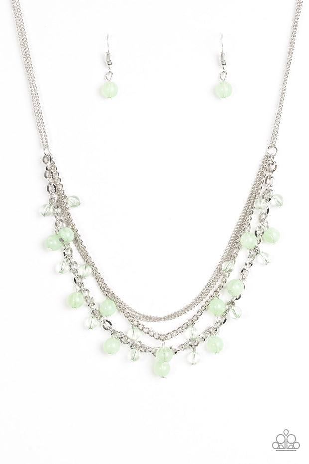 Ocean Odyssey Green Necklace - Glitzygals5dollarbling Paparazzi Boutique 