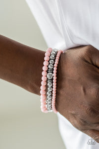 Paparazzi Midsummer Marvel Pink Bracelet - Glitzygals5dollarbling Paparazzi Boutique 