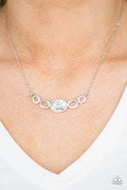 Paparazzi Cheers To Sparkle White Necklace - Glitzygals5dollarbling Paparazzi Boutique 