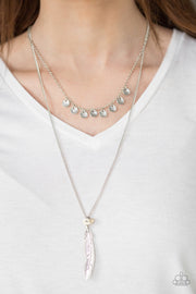 Mojave Musical White Necklace - Glitzygals5dollarbling Paparazzi Boutique 