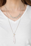 Mojave Musical White Necklace - Glitzygals5dollarbling Paparazzi Boutique 