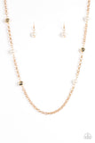 Paparazzi Showroom Shimmer Gold Necklace - Glitzygals5dollarbling Paparazzi Boutique 