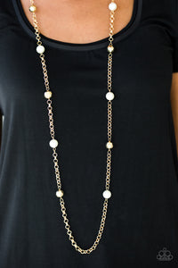 Paparazzi Showroom Shimmer Gold Necklace - Glitzygals5dollarbling Paparazzi Boutique 