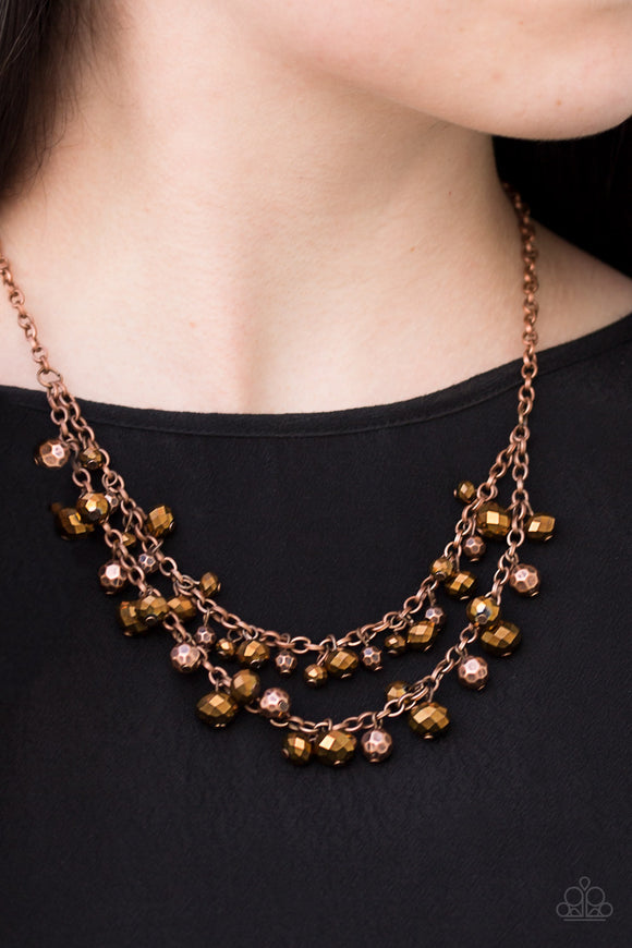 Paparazzi Fashion Show Fabulous Copper Necklace - Glitzygals5dollarbling Paparazzi Boutique 