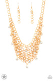 Fishing for Compliments - Gold ~ Paparazzi Necklace Blockbuster - Glitzygals5dollarbling Paparazzi Boutique 