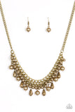 Paparazzi Imperial Idol Brass Necklace - Glitzygals5dollarbling Paparazzi Boutique 