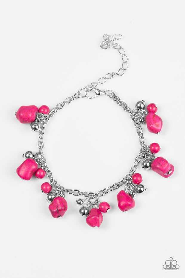 Mountain Mamba Pink Bracelet - Glitzygals5dollarbling Paparazzi Boutique 