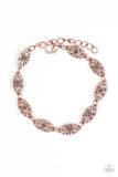 Easy Daisy Copper Bracelet - Glitzygals5dollarbling Paparazzi Boutique 
