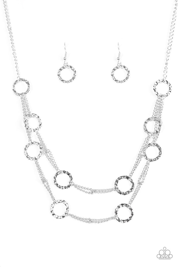 Paparazzi Circus Couture Silver Necklace - Glitzygals5dollarbling Paparazzi Boutique 