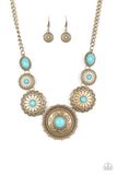 Mayan Marvel Brass Necklace - Glitzygals5dollarbling Paparazzi Boutique 