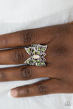 Paparazzi Butterfly Bliss Green Ring - Glitzygals5dollarbling Paparazzi Boutique 