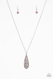 Teardrop Treasure Purple Necklace - Glitzygals5dollarbling Paparazzi Boutique 