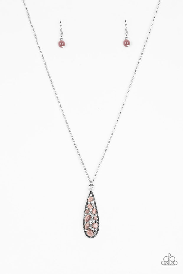 Teardrop Treasure Purple Necklace - Glitzygals5dollarbling Paparazzi Boutique 
