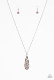 Teardrop Treasure Purple Necklace - Glitzygals5dollarbling Paparazzi Boutique 
