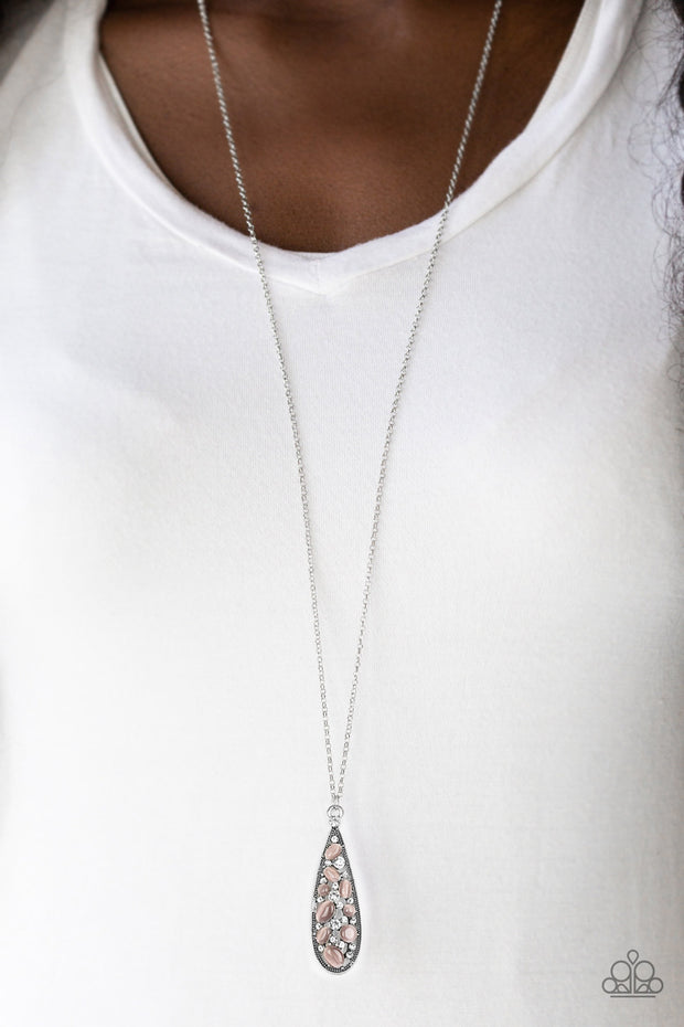 Teardrop Treasure Purple Necklace - Glitzygals5dollarbling Paparazzi Boutique 