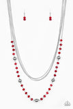 Paparazzi High Standards Red Necklace - Glitzygals5dollarbling Paparazzi Boutique 