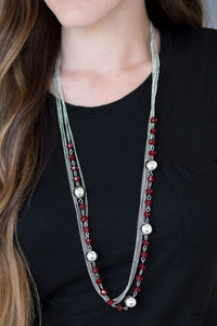 Paparazzi High Standards Red Necklace - Glitzygals5dollarbling Paparazzi Boutique 