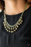 Paparazzi Pageant Queen Brass Necklace - Glitzygals5dollarbling Paparazzi Boutique 