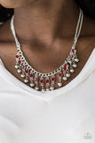 Pageant Queen Red Necklace - Glitzygals5dollarbling Paparazzi Boutique 