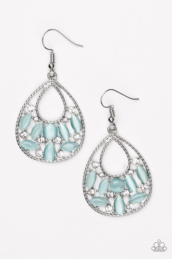 Paparazzi Just DEWing My Thing Blue Earrings - Glitzygals5dollarbling Paparazzi Boutique 