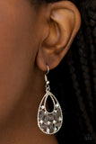 Paparazzi Just DEWing My Thing Silver Earrings - Glitzygals5dollarbling Paparazzi Boutique 