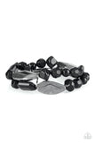 Paparazzi Rockin Rock Candy - Black Bracelet - Glitzygals5dollarbling Paparazzi Boutique 