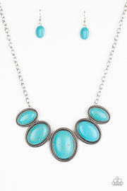 Paparazzi Noble Nomad Blue Necklace - Glitzygals5dollarbling Paparazzi Boutique 