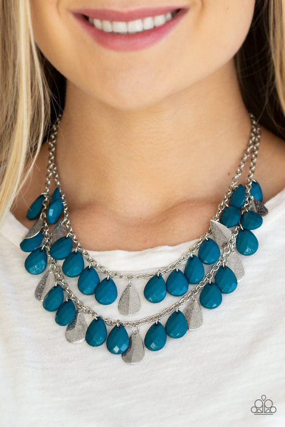 Paparazzi Life of the FIESTA Blue Necklace - Glitzygals5dollarbling Paparazzi Boutique 