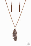 Paparazzi Free Bird Copper Necklace - Glitzygals5dollarbling Paparazzi Boutique 