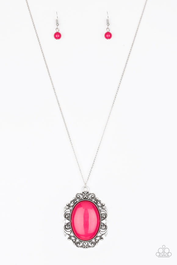 Paparazzi Vintage Vanity Pink Necklace - Glitzygals5dollarbling Paparazzi Boutique 