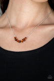 Loaded Dice - Brown Necklace - Glitzygals5dollarbling Paparazzi Boutique 