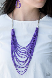 Bora Bombora Purple Necklace Paparazzi - Glitzygals5dollarbling Paparazzi Boutique 