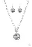 Paparazzi Beautifully Belle Silver Necklace - Glitzygals5dollarbling Paparazzi Boutique 