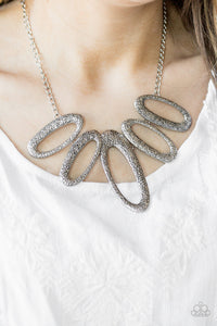 Paparazzi Easy, TIGRESS Silver Necklace - Glitzygals5dollarbling Paparazzi Boutique 