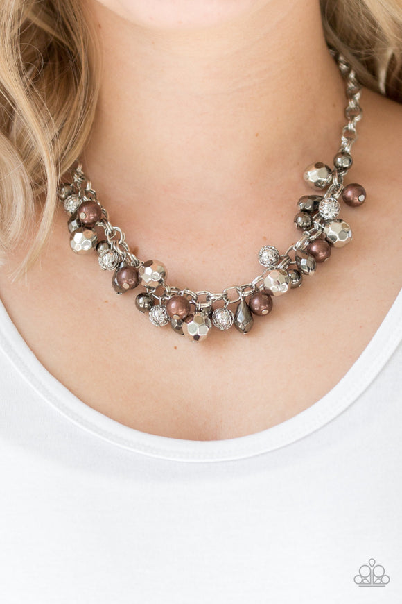 Paparazzi Necklace ~ Building My Brand - Silver - Glitzygals5dollarbling Paparazzi Boutique 