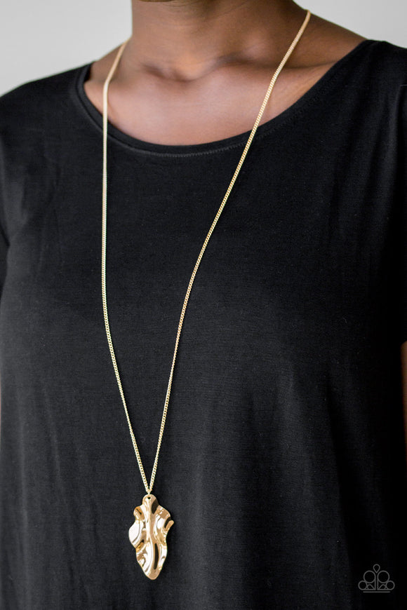 Paparazzi Fiercely Fall Gold Necklace - Glitzygals5dollarbling Paparazzi Boutique 