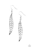 Paparazzi Feeling Feathery - Silver Earrings - Glitzygals5dollarbling Paparazzi Boutique 