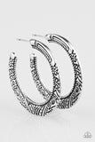 New Zealand Native Silver Hoop Earrings - Glitzygals5dollarbling Paparazzi Boutique 