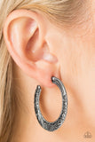 New Zealand Native Silver Hoop Earrings - Glitzygals5dollarbling Paparazzi Boutique 