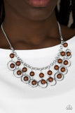 Really Rococo Brown Necklace - Glitzygals5dollarbling Paparazzi Boutique 