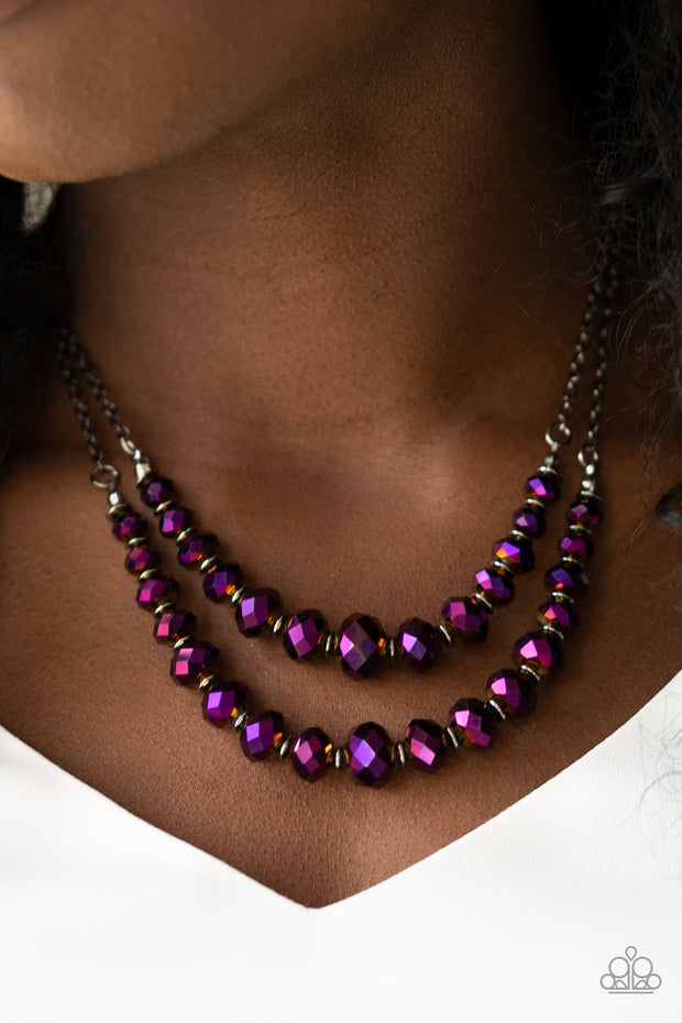 Paparazzi Strikingly Spellbinding Purple Necklace - Glitzygals5dollarbling Paparazzi Boutique 
